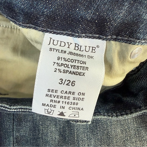 Judy Blue Women’s Dark Wash straight Jeans - Picture 5 of 7